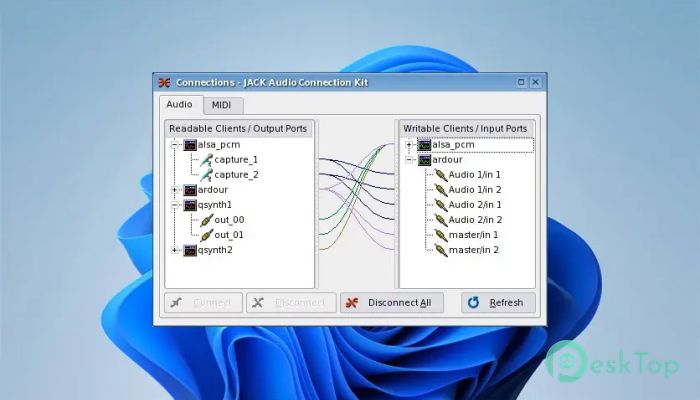 تحميل برنامج JACK Audio Connection Kit 1.9.22 برابط مباشر