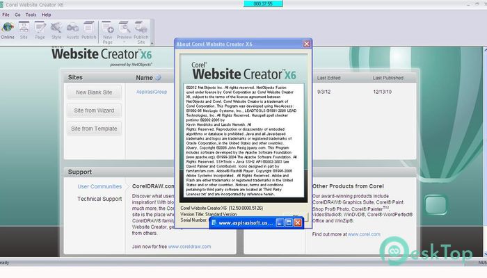  تحميل برنامج Corel Website Creator X8 v15 برابط مباشر
