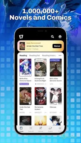 WebNovel 7.7.9 APK MOD मुफ्त पूर्ण डाउनलोड