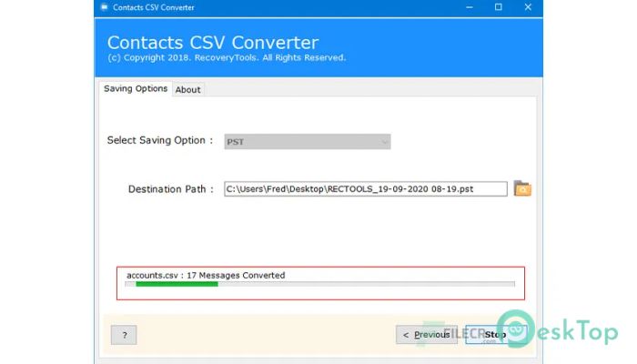 下载 RecoveryTools Contacts CSV Converter 4.3 免费完整激活版