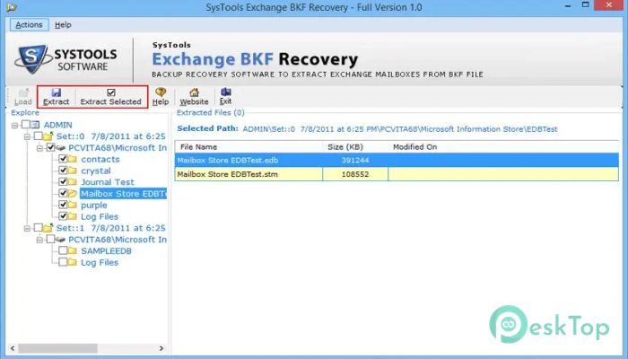 Télécharger SysTools Exchange BKF Recovery 4.0 Gratuitement Activé Complètement