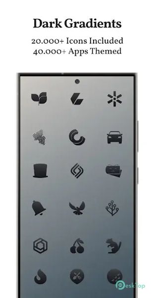 Dark Shapeless Icon Pack 6.1 APK MOD تحميل مجاني كامل