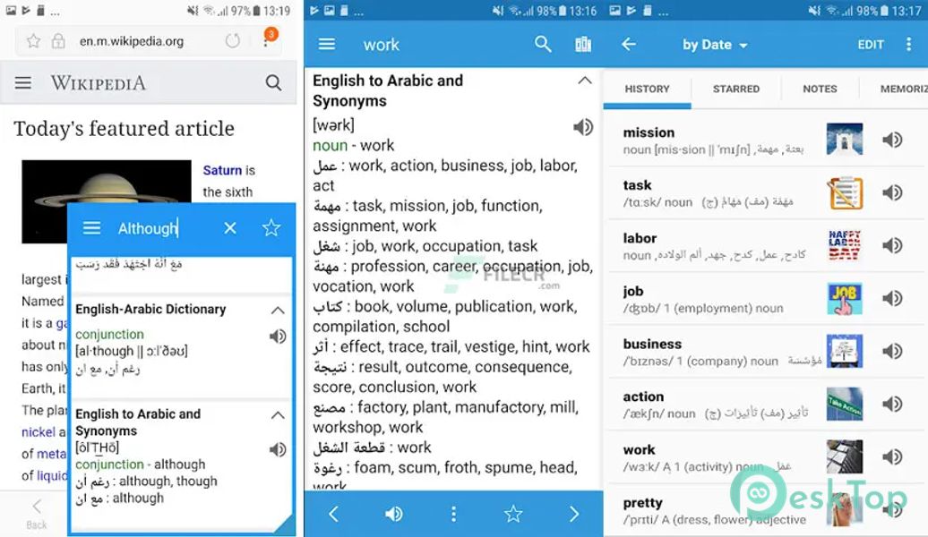 Arabic Dictionary & Translator 8.8.6 APK MOD Полная бесплатная загрузка