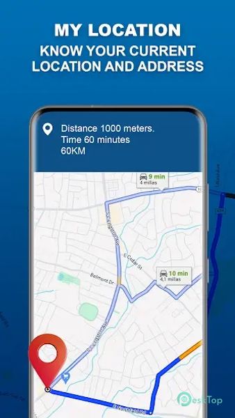 GPS Navigation: Road Map Route 3.7.2 APK MOD Tam Ücretsiz İndir