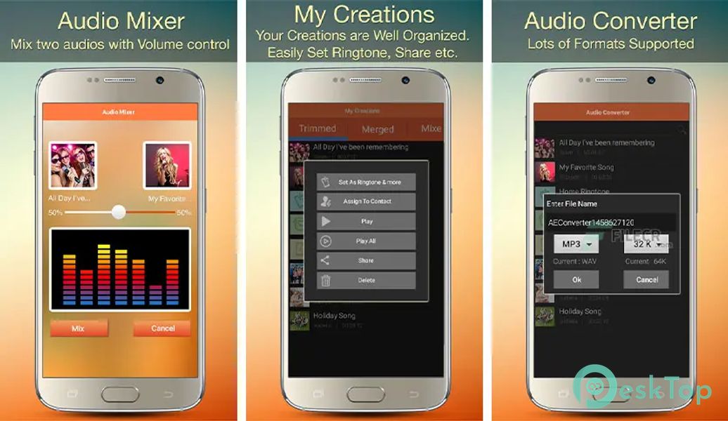 Audio MP3 Cutter Mix Converter and Ringtone