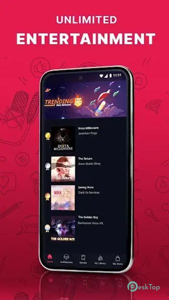Pocket FM: Audio Series 5.5.1 APK MOD تحميل مجاني كامل