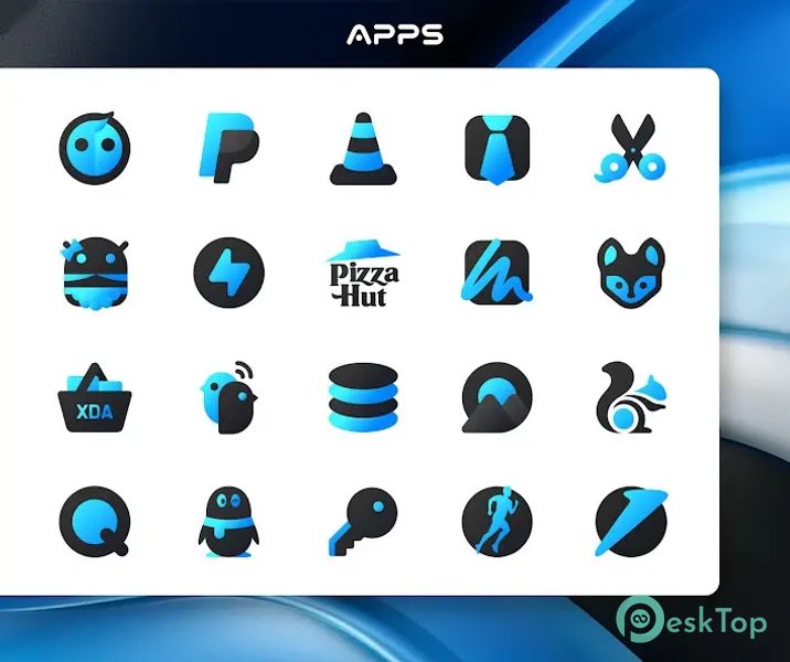Blue Icon Pack : LuXBlue 4.1 APK MOD Полная бесплатная загрузка