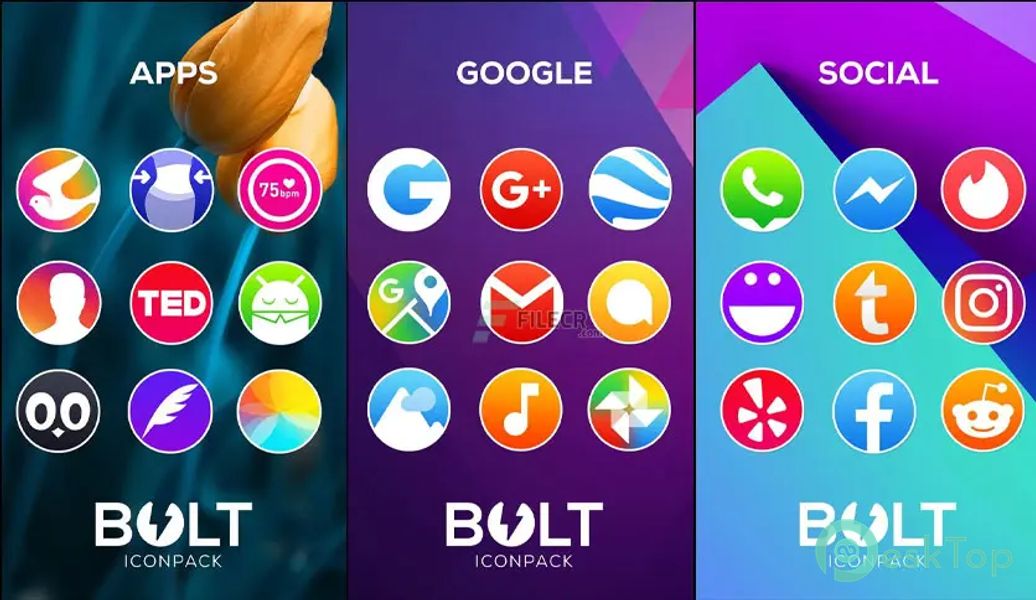 Télécharger BOLT Icon Pack v4.5 APK MOD Gratuitement et Complet