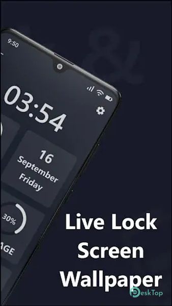 Clock & Battery Live Wallpaper