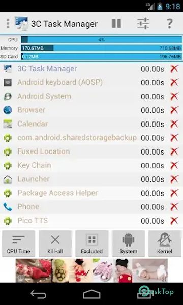 3C Task Manager 3.8.4 APK MOD Tam Ücretsiz İndir