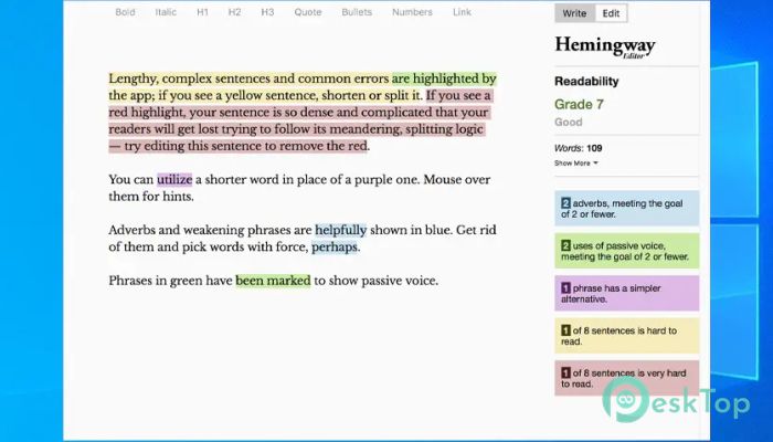 Download Hemingway Editor 3.0.6 Free Full Activated