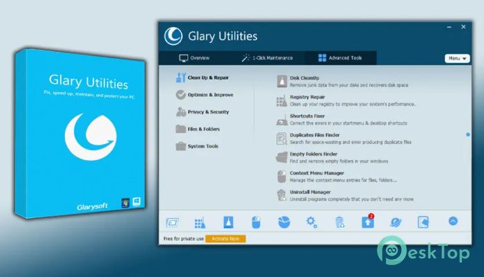 Download Glary Utilities Free 5.210.0.239 Free Full Activated