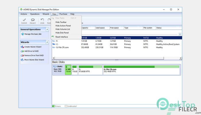 AOMEI Dynamic Disk Manager 1.2.0 Tam Sürüm Aktif Edilmiş Ücretsiz İndir