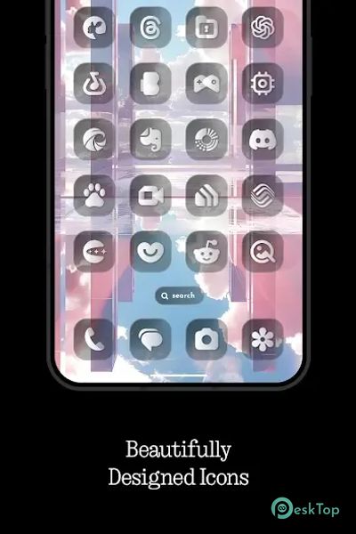 Glass Dark Icon Pack 1.5 APK MOD تحميل مجاني كامل