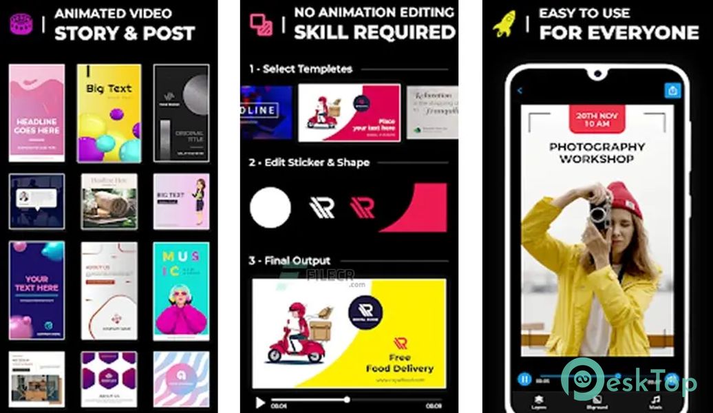 Animated Text Maker, Animated Video Story Maker 8.0 APK MOD 完整免费下载