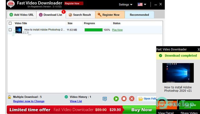 Download Fast Video Downloader 4.0.0.44 Free Full Activated