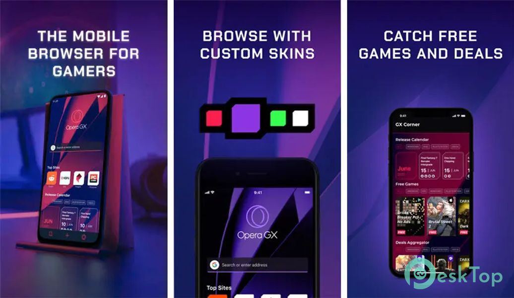 Opera GX: Gaming Browser 2.5.5 APK MOD Полная бесплатная загрузка