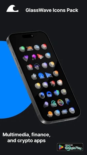 GlassWave Icons Pack 3.4.4 APK MOD تحميل مجاني كامل