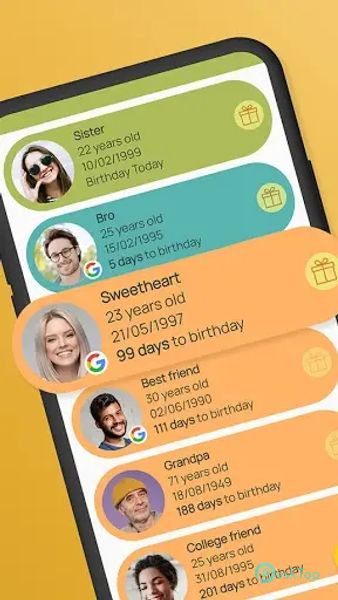 Upcoming Birthday Countdown 2.63 APK MOD Tam Ücretsiz İndir