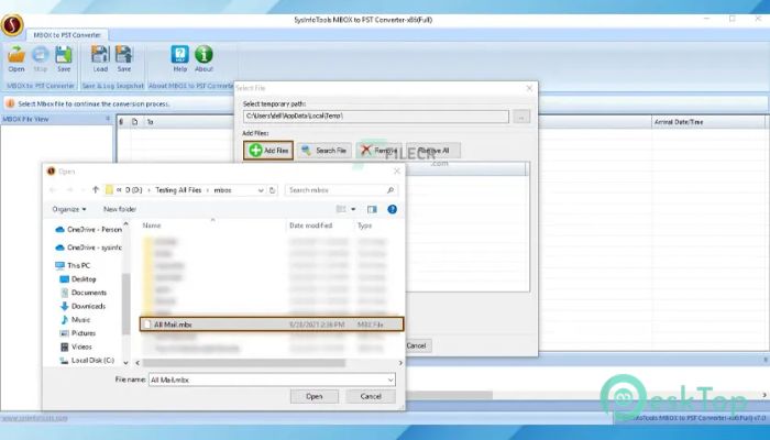 Descargar SysInfoTools MBOX to PST Converter 7.0 Completo Activado Gratis