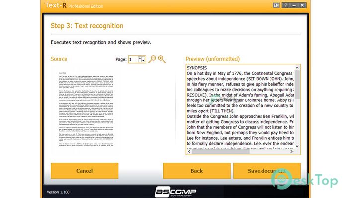 AscompSoftware Text-R Professional 2.001 Professional 完全アクティベート版を無料でダウンロード