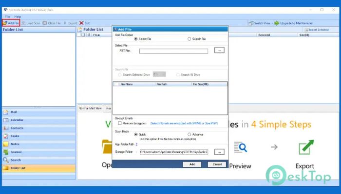  تحميل برنامج SysTools Outlook PST Viewer Pro Plus 8.1 برابط مباشر
