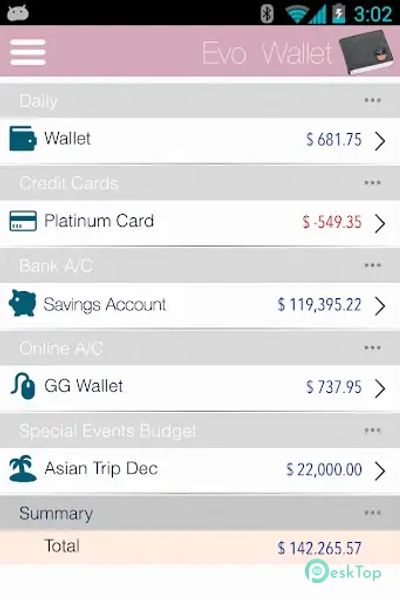 EvoWallet MoneyTracker Premium