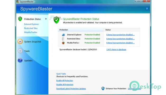 تحميل برنامج SpywareBlaster 5.6 برابط مباشر