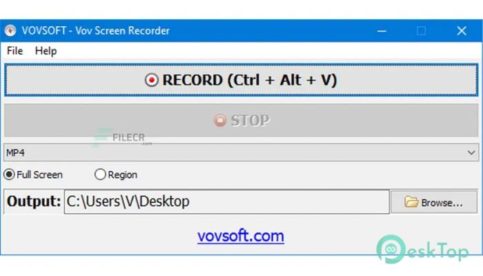  تحميل برنامج VovSoft Screen Recorder  4.2 برابط مباشر