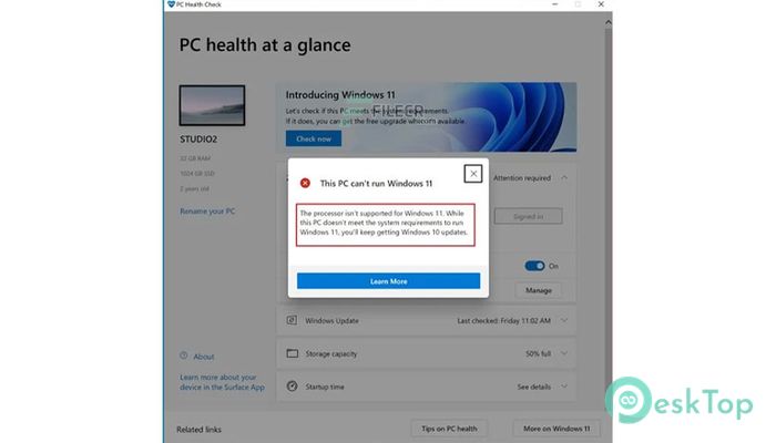 تحميل برنامج Windows PC Health Check 3.7.220415001 برابط مباشر