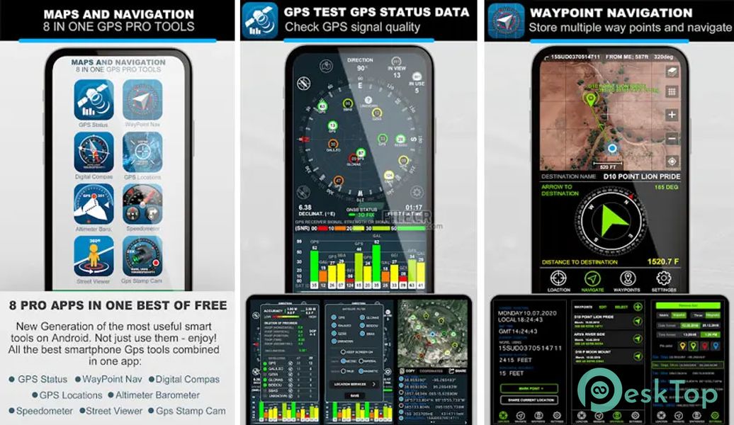 Maps and Navigation 8 In One GPS Pro v1.7 APK MOD フル無料ダウンロード