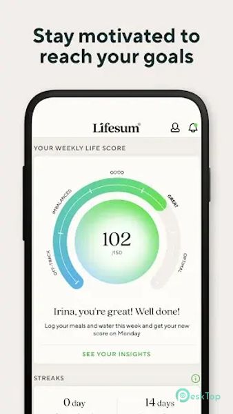 Lifesum Food Tracker & Fasting 18.1.1 APK MOD Полная бесплатная загрузка