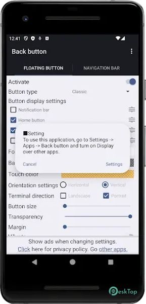 Back Button 2.06 APK MOD Unlocked (Full) Free Download
