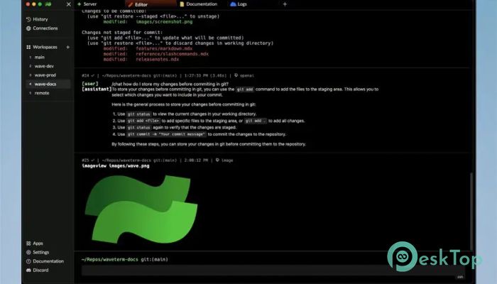 تحميل برنامج Wave Terminal  0.14.3 برابط مباشر