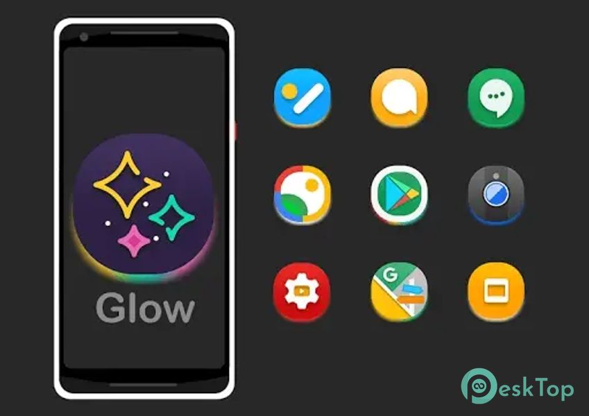 Glow - Icon Pack 14.5 APK MOD Tam Ücretsiz İndir