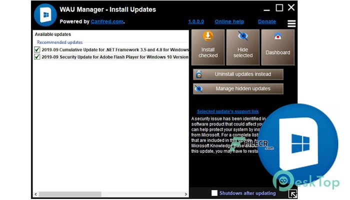  تحميل برنامج WAU Manager (Windows Automatic Updates) 3.3.0.0 برابط مباشر