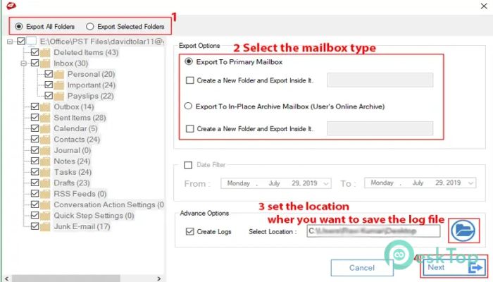Descargar MailsDaddy PST to Office 365 Migration Tool Enterprise 8.0.0 Completo Activado Gratis