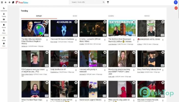 تحميل برنامج FreeTube  0.21.1 برابط مباشر