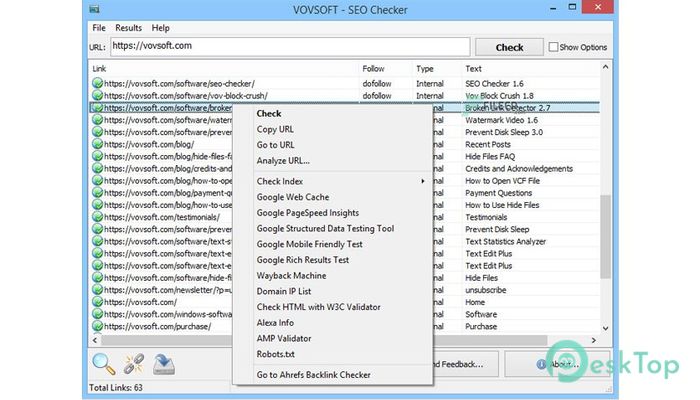  تحميل برنامج VovSoft SEO Checker 7.0.0 برابط مباشر