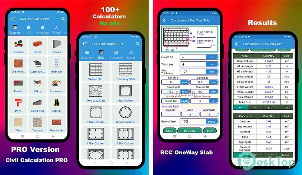 Civil Calculation PRO 1.24 APK MOD Tam Ücretsiz İndir