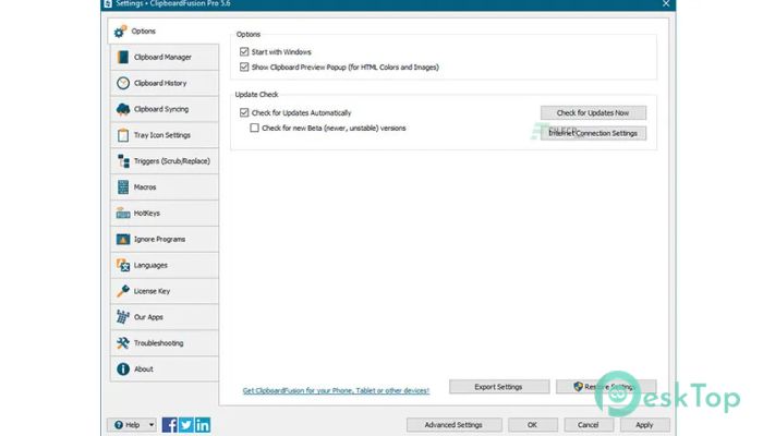 ClipboardFusion Pro  6.1 Tam Sürüm Aktif Edilmiş Ücretsiz İndir