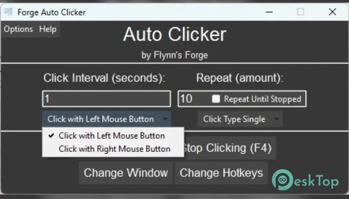 Descargar Forge Auto Clicker 1.0 Completo Activado Gratis