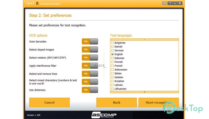 Download AscompSoftware Text-R Professional 2.001 Professional Free Full Activated