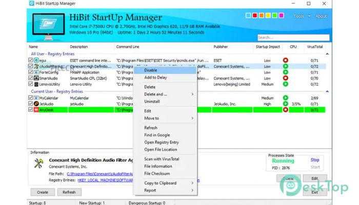 Download HiBit Startup Manager 2.6.10.100 Free Full Activated