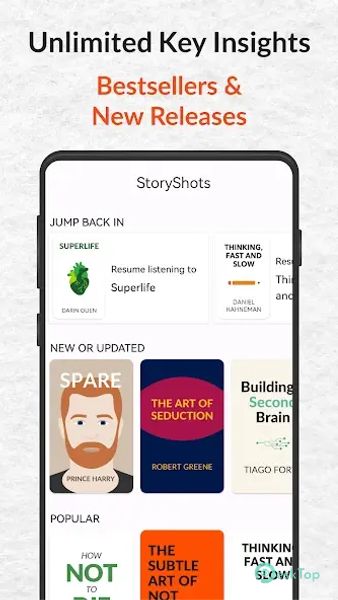 StoryShots: Book Summaries 2.7.0 APK MOD 完整免费下载