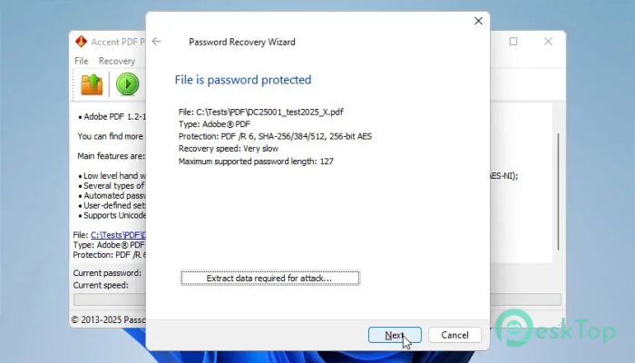 Descargar Accent PDF Password Recovery 1.0 Completo Activado Gratis
