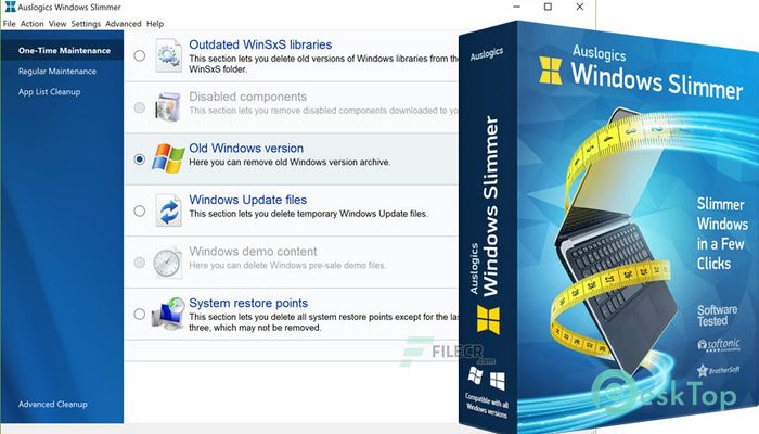 Descargar Auslogics Windows Slimmer Professional 4.0.0.6 Completo Activado Gratis