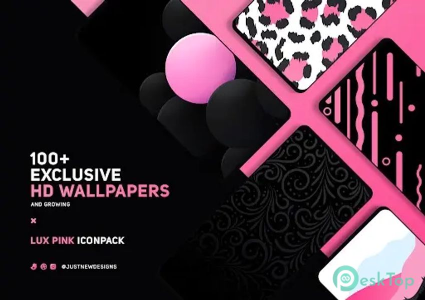 Télécharger Pink IconPack - LuX 4.1 APK MOD Gratuitement et Complet