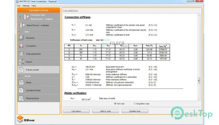 BIMware MASTER EC3 Steel Connections
