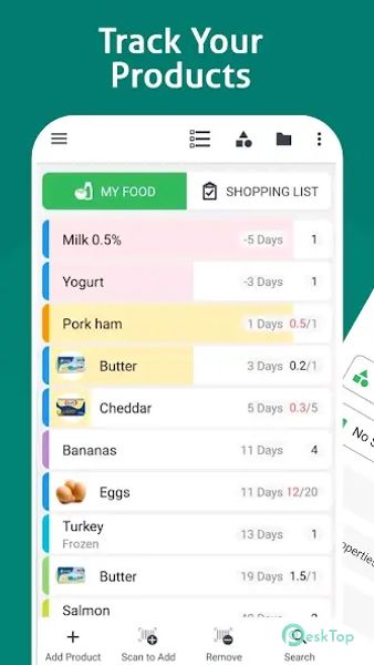 Food List Tracking & Shopping 1.0.12 APK MOD تحميل مجاني كامل
